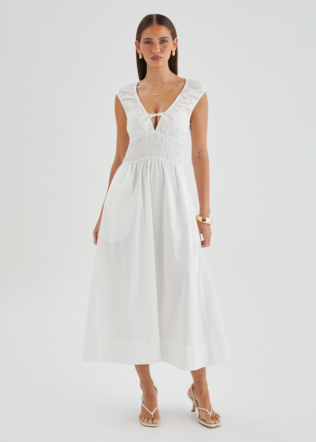 Kamilie Midi Dress - White