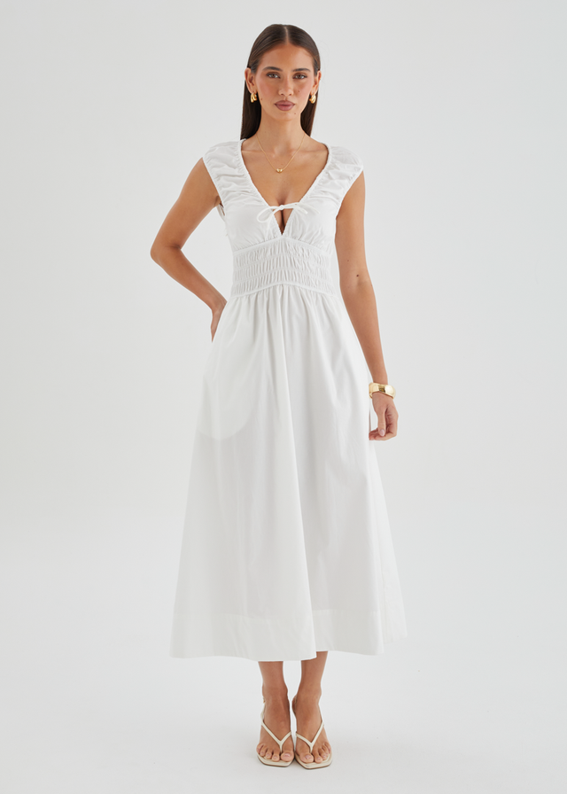 Kamilie Midi Dress - White