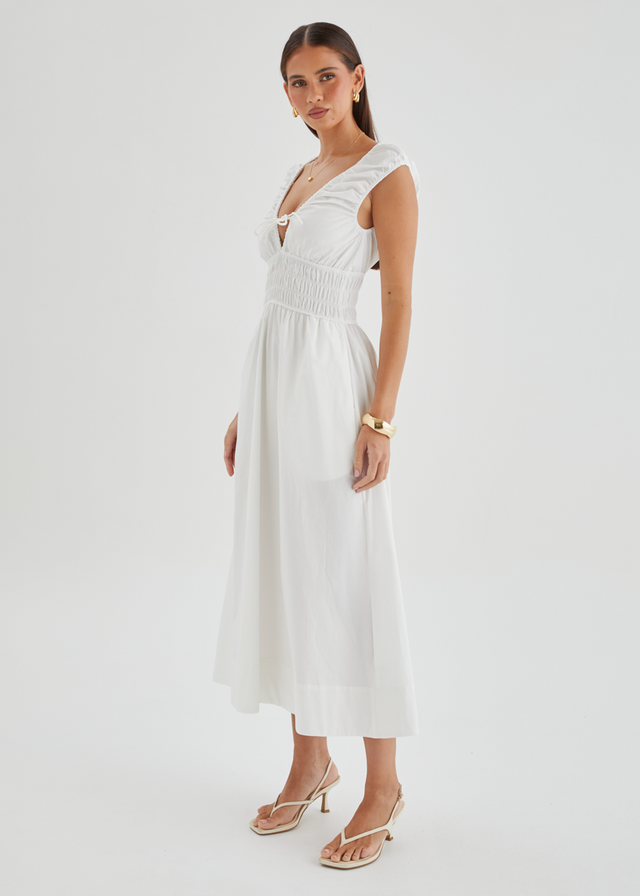Kamilie Midi Dress - White