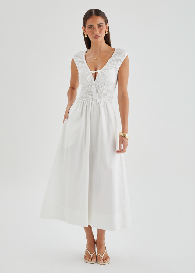 Kamilie Midi Dress - White