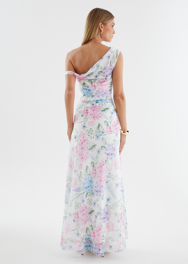 Cecilia Drop Shoulder Maxi Dress - Pastel Blossom