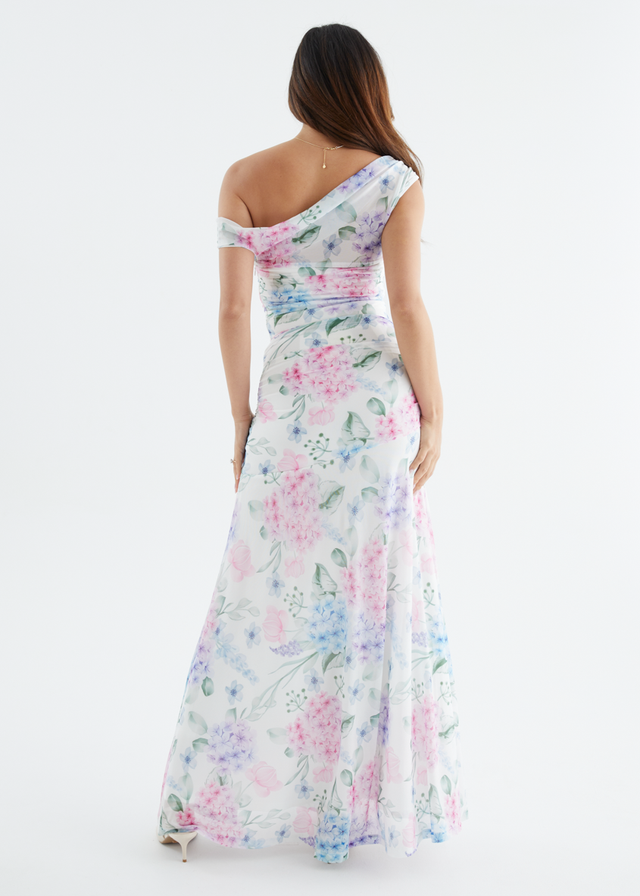 Cecilia Drop Shoulder Maxi Dress - Pastel Blossom