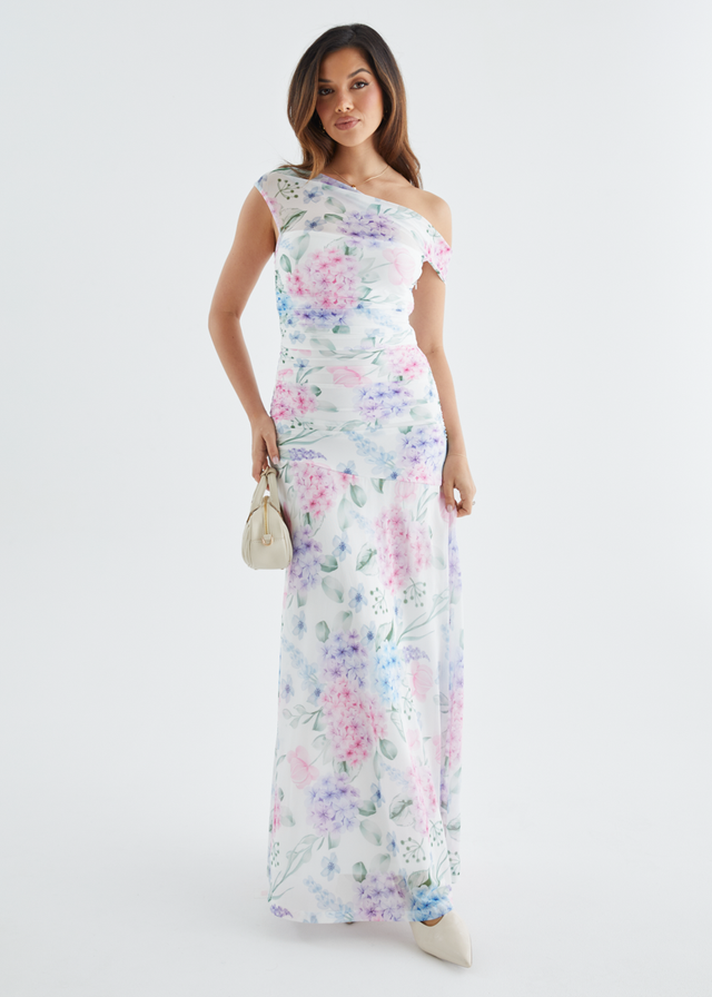 Cecilia Drop Shoulder Maxi Dress - Pastel Blossom