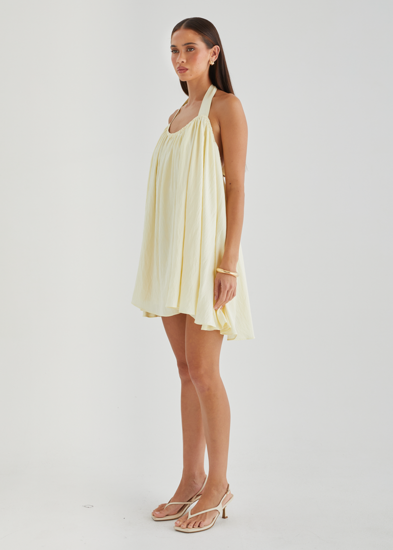 plus size burgundy and gold dress MAKE IT WORK PLEATED MINI DRESS IN YELLOW – AKIRA main image 0