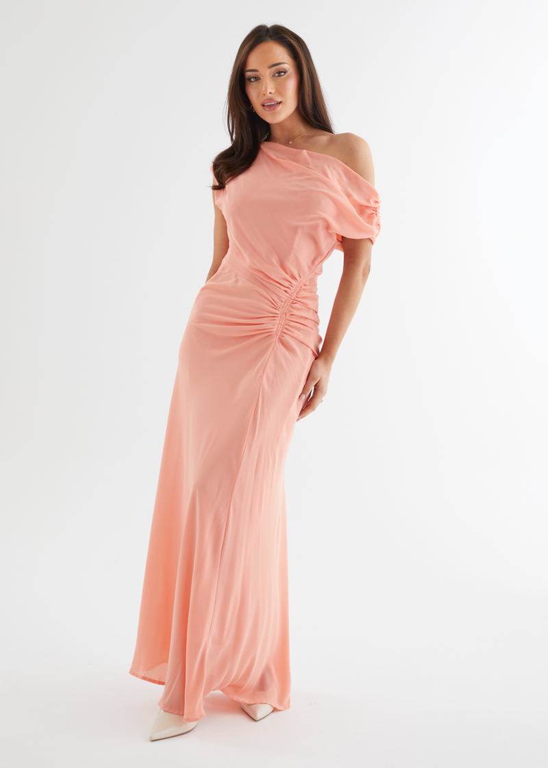 flirtini one shoulder maxi dress Flirtini One Shoulder Maxi Dress
