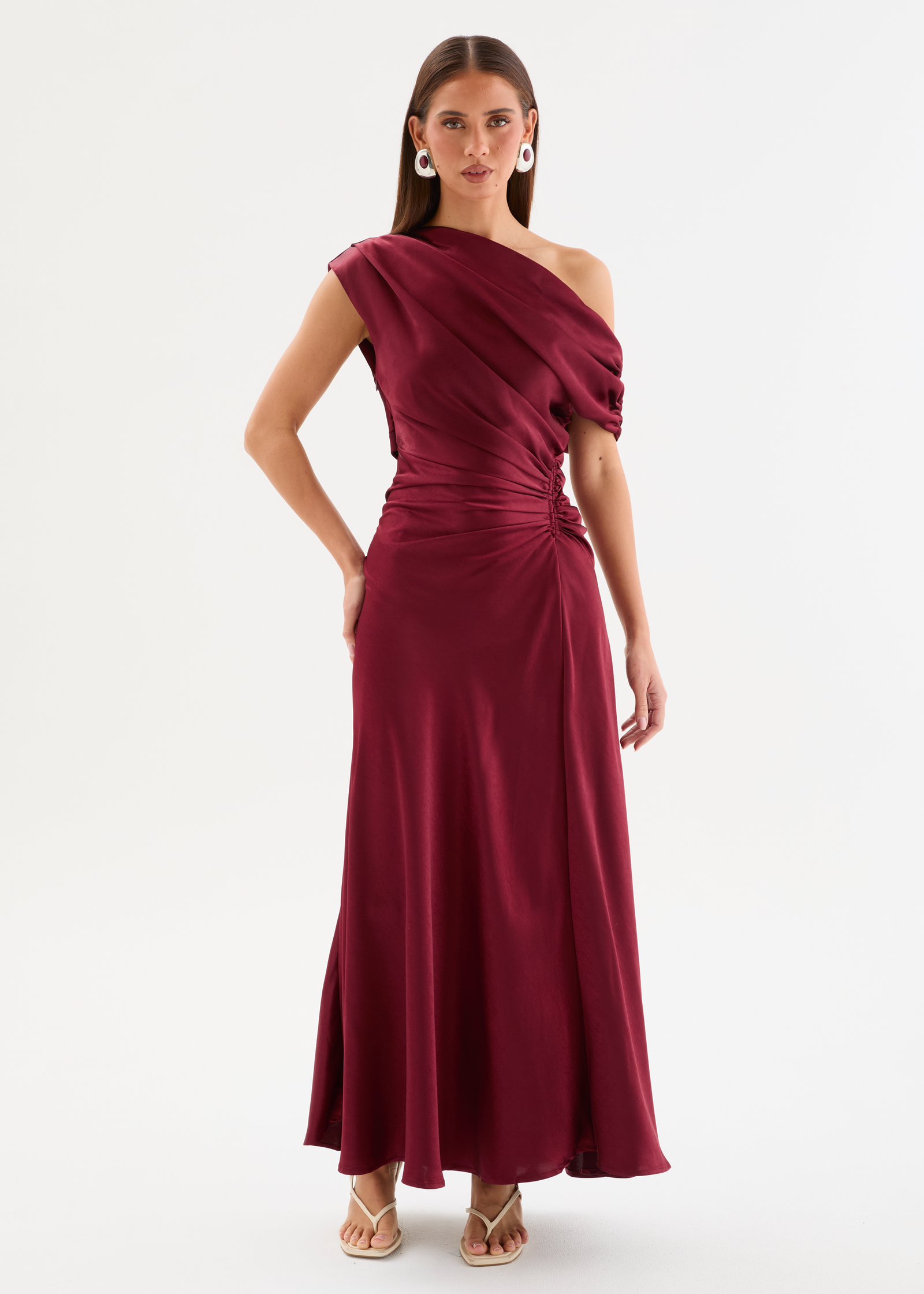 flirtini one shoulder maxi dress Flirtini One Shoulder Maxi Dress