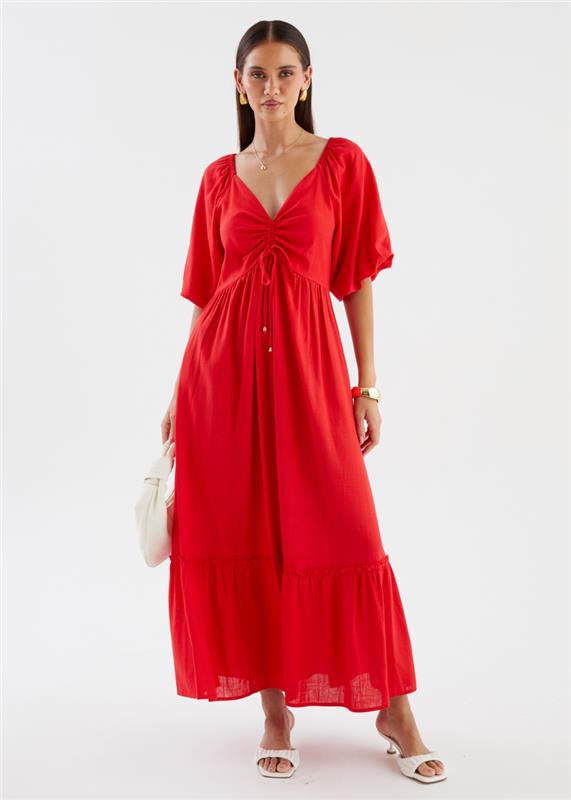Ayisha Maxi Dress - Red