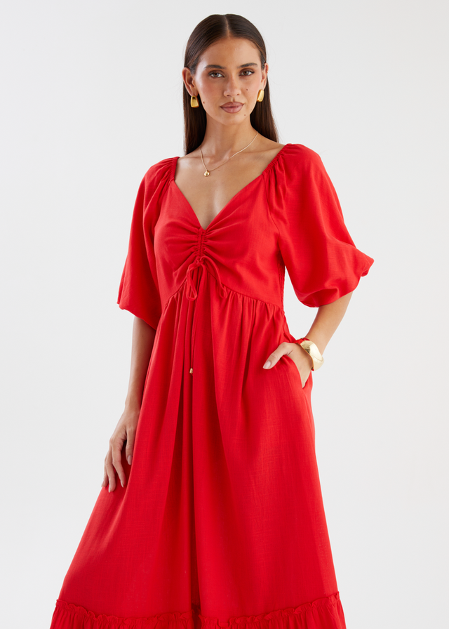 Ayisha Maxi Dress - Red