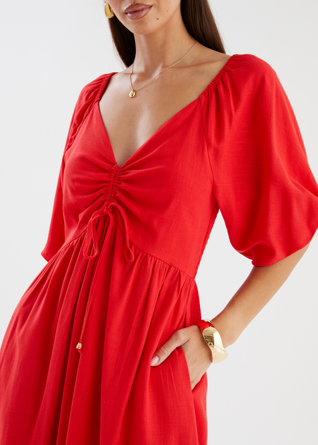 Ayisha Maxi Dress - Red