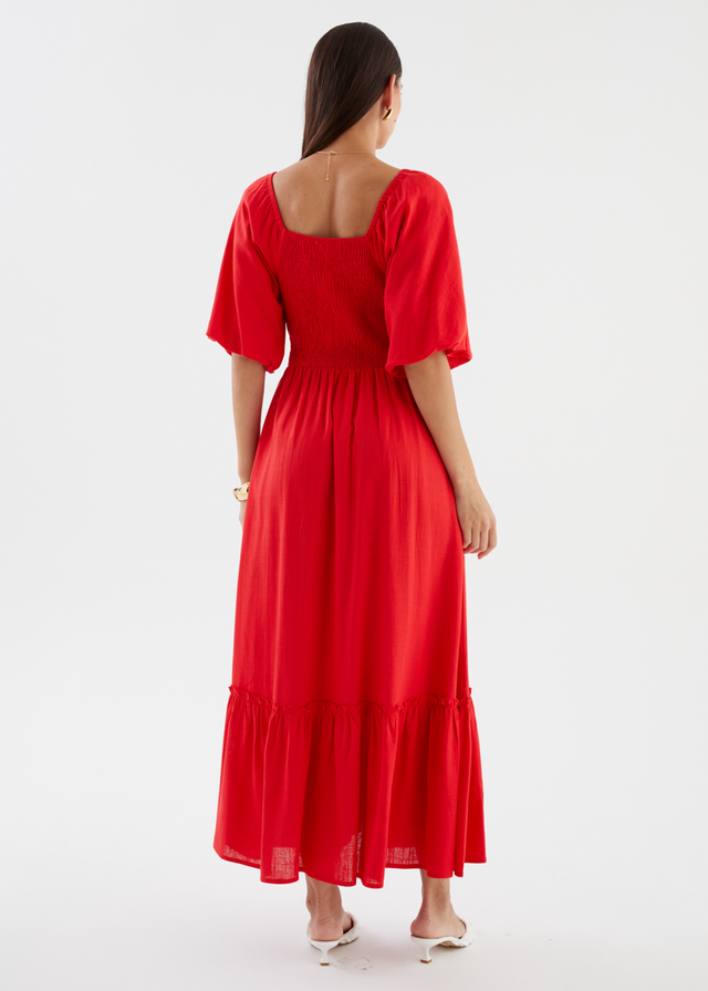 Ayisha Maxi Dress - Red