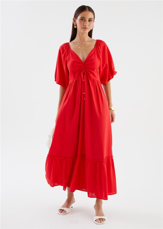 Ayisha Maxi Dress - Red