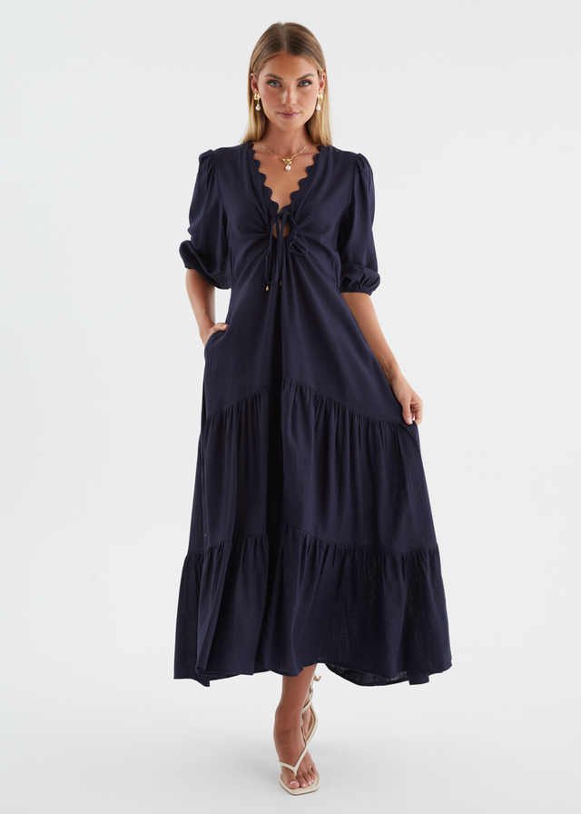 Navarro Maxi Dress - Navy