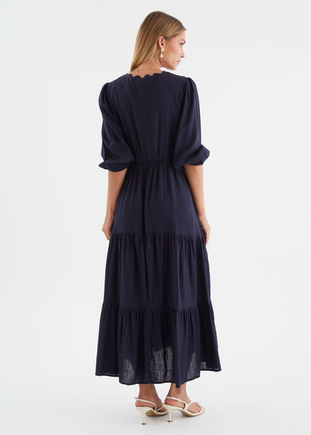 Navarro Maxi Dress - Navy