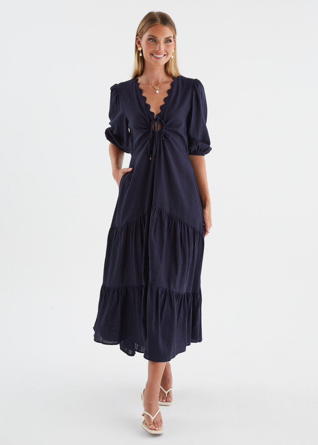 Navarro Maxi Dress - Navy