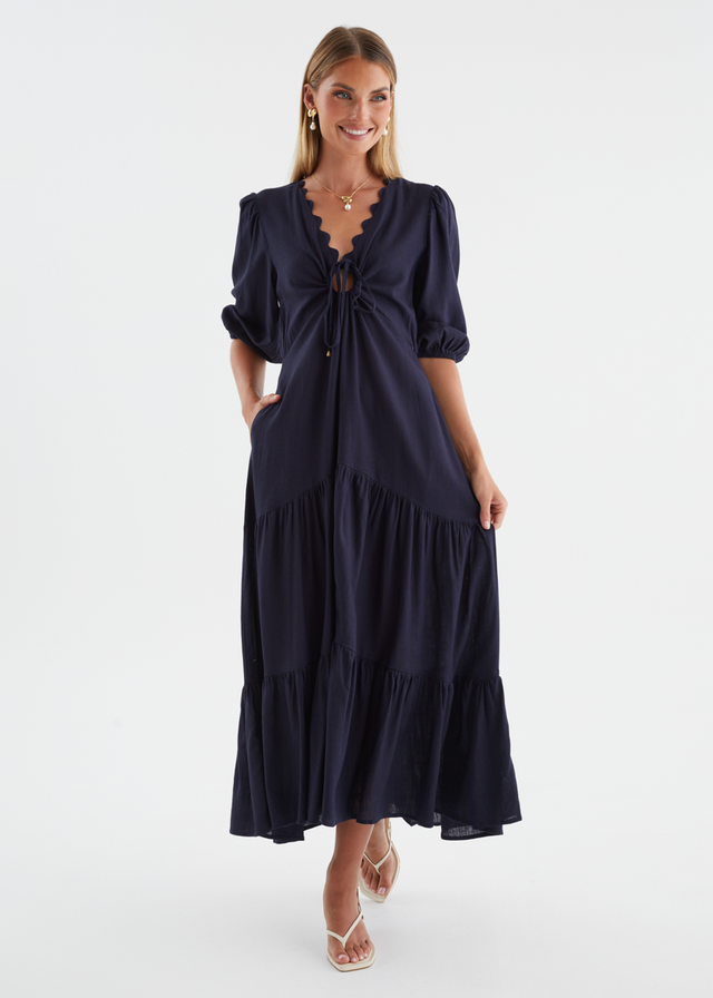 Navarro Maxi Dress - Navy