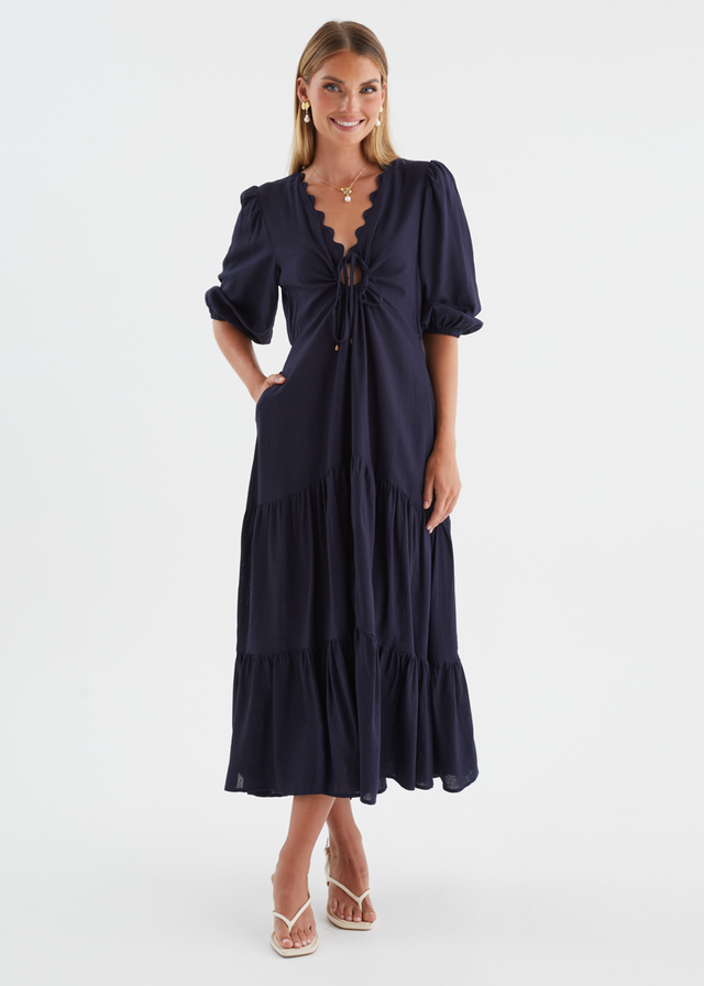 Navarro Maxi Dress - Navy