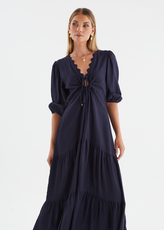 Navarro Maxi Dress - Navy