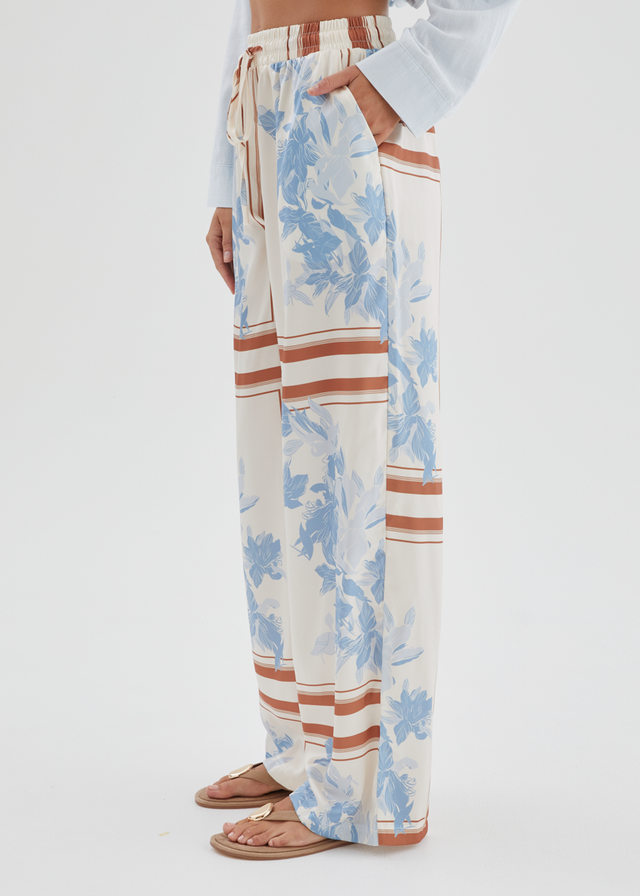 Kaycie Pants - Blue Flowers