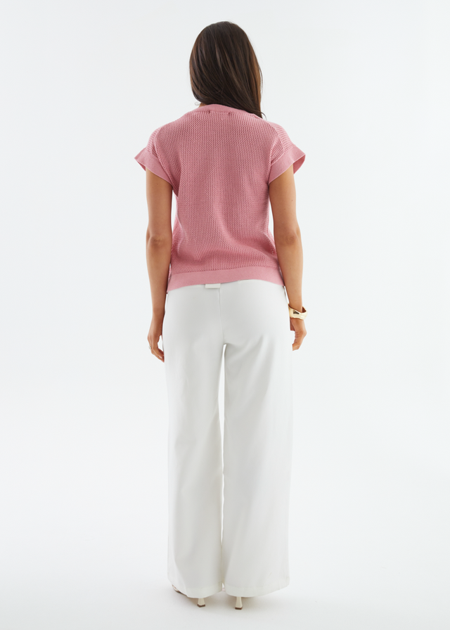 Staria Knit Top - Pink