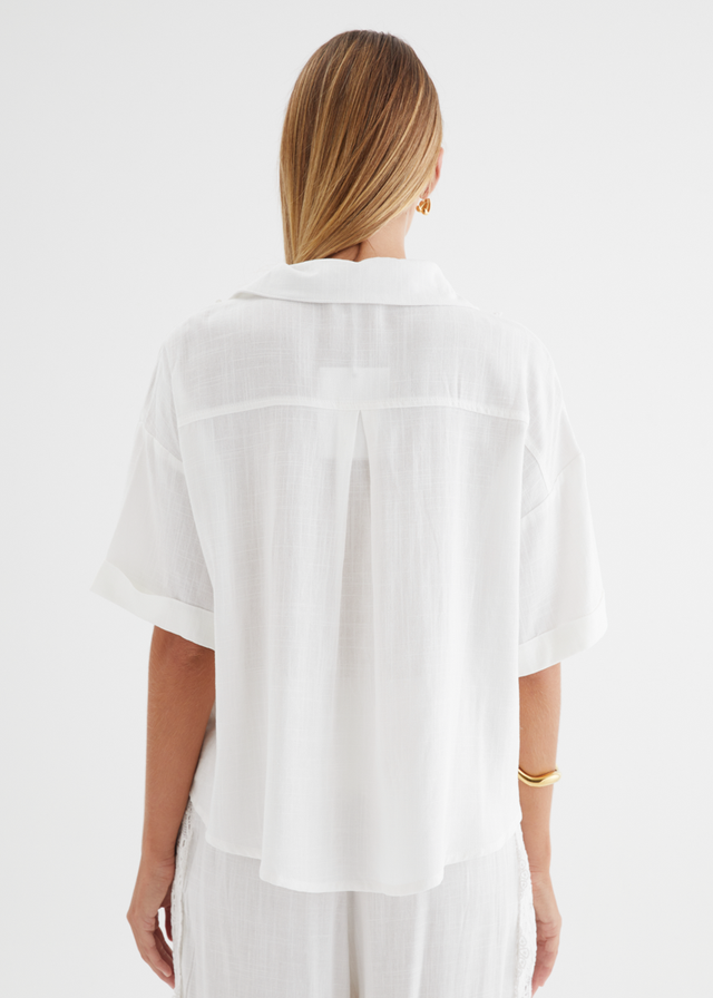 Airlie Shirt - White Lace