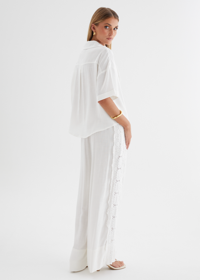 Airlie Pants - White Lace