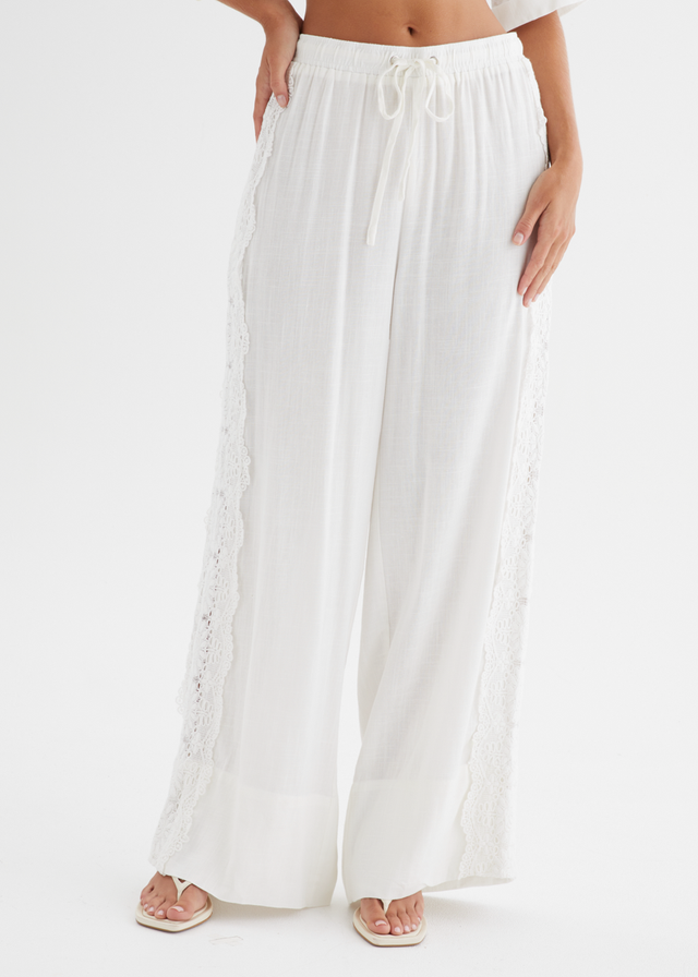 Airlie Pants - White Lace