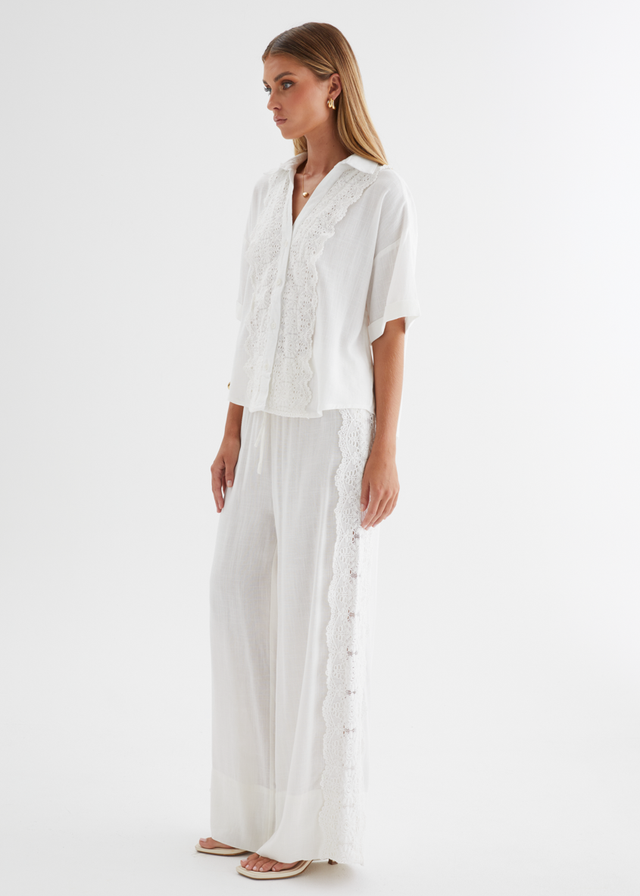 Airlie Shirt - White Lace