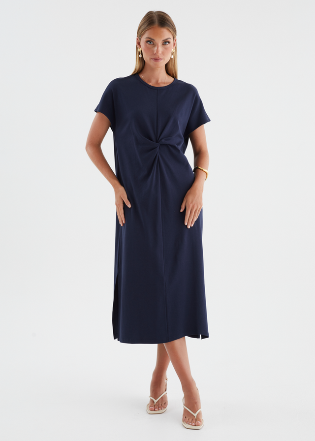 Nakieta Midi Dress - Navy