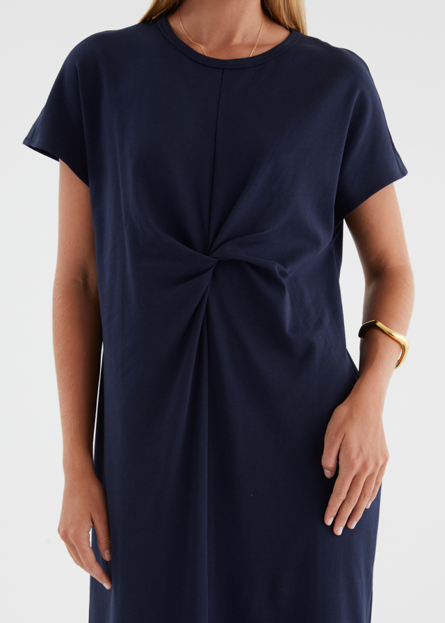 Nakieta Midi Dress - Navy