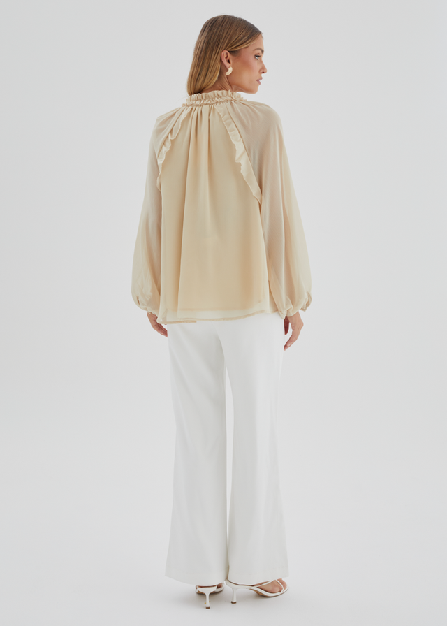 Kennedie Blouse - Flax