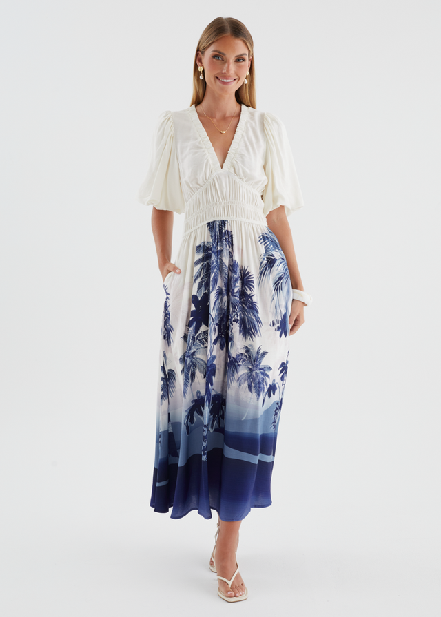Illuka Maxi Dress - Indigo Island