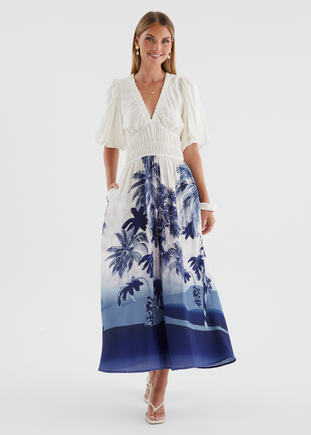 Illuka Maxi Dress - Indigo Island