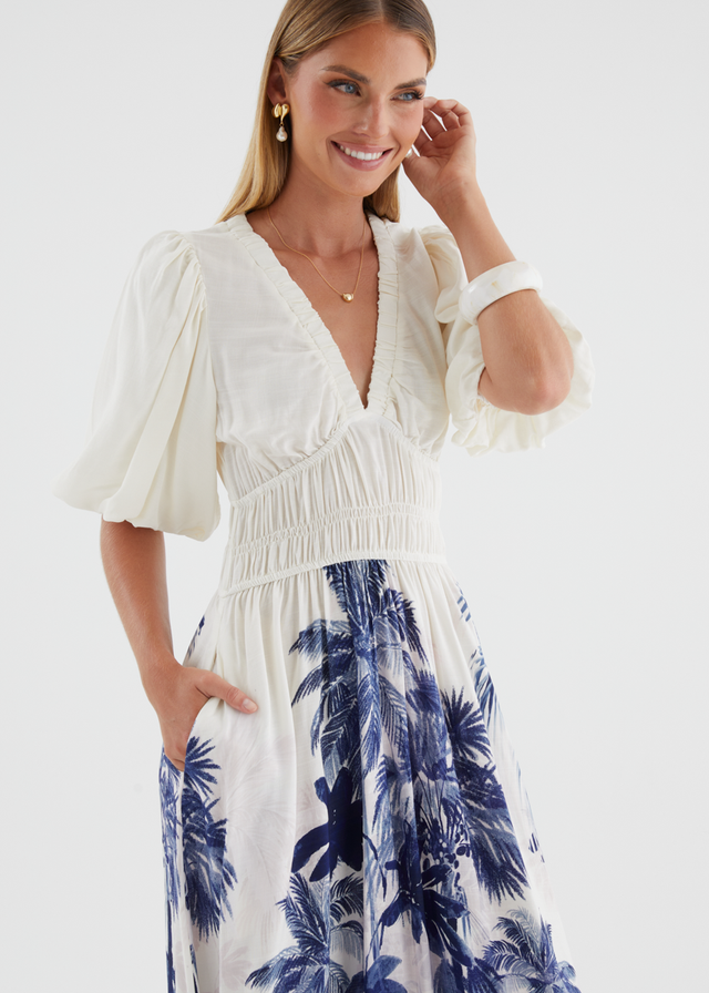 Illuka Maxi Dress - Indigo Island