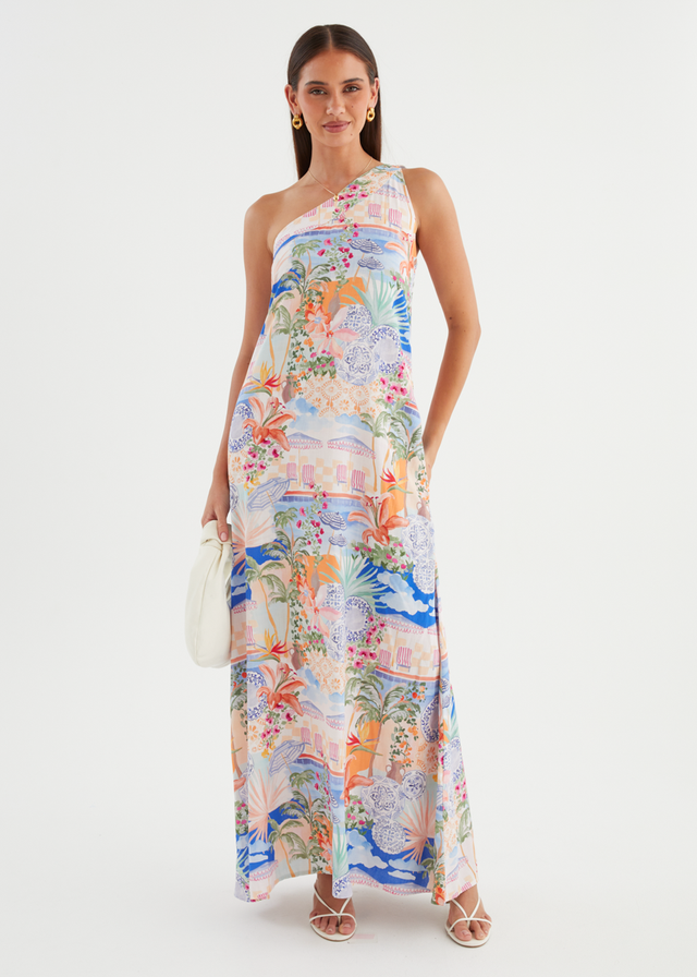 Fabia One Shoulder Maxi Dress - La Casa