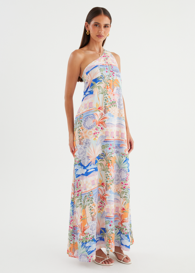 Fabia One Shoulder Maxi Dress - La Casa