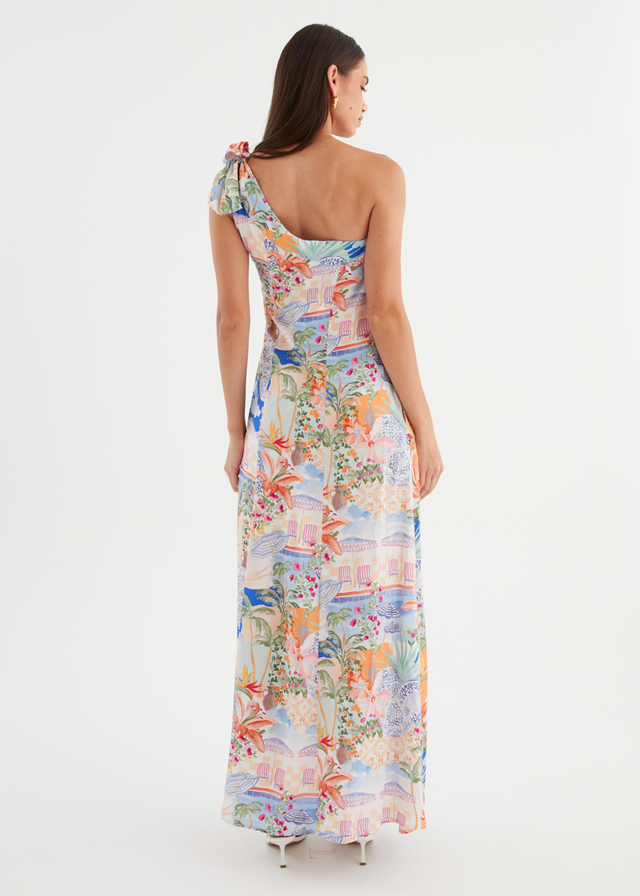 Fabia One Shoulder Maxi Dress - La Casa