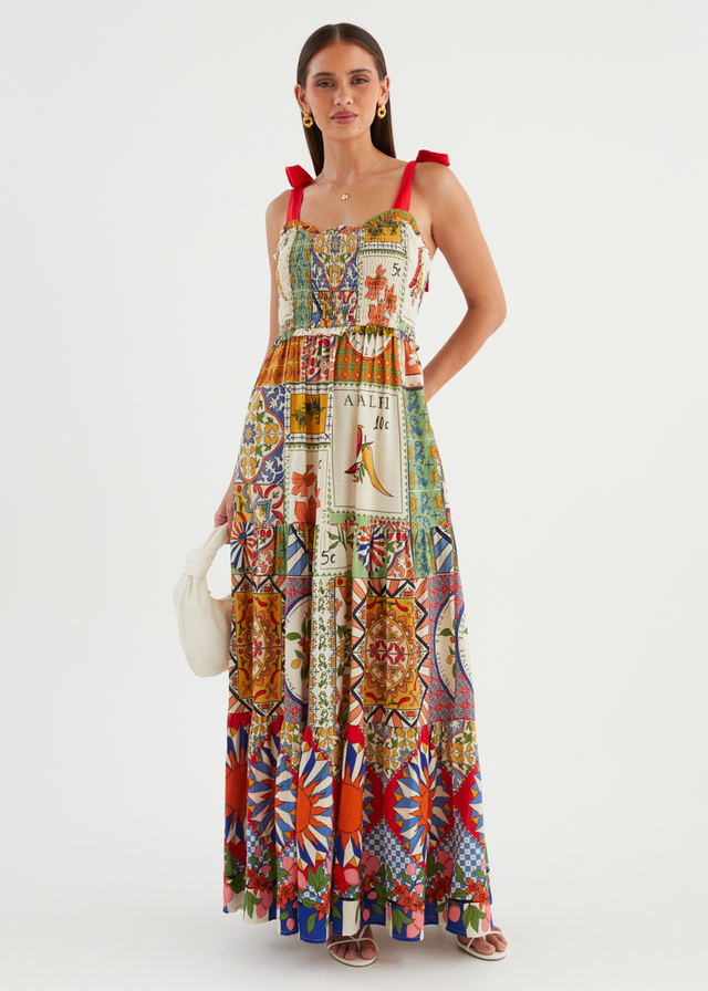 Honora Maxi Dress - Amalfi Mosaic