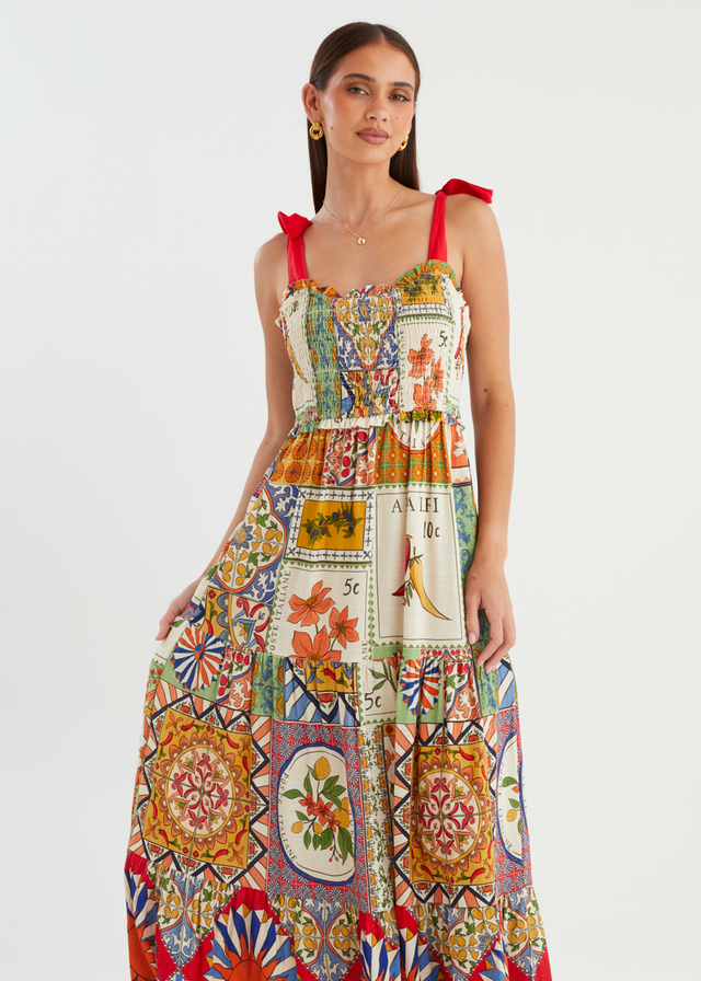 Honora Maxi Dress - Amalfi Mosaic
