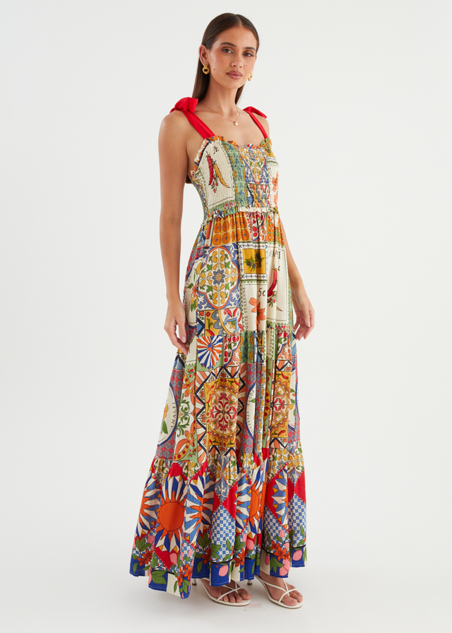 Honora Maxi Dress - Amalfi Mosaic
