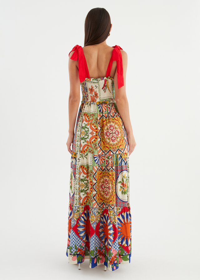 Honora Maxi Dress - Amalfi Mosaic