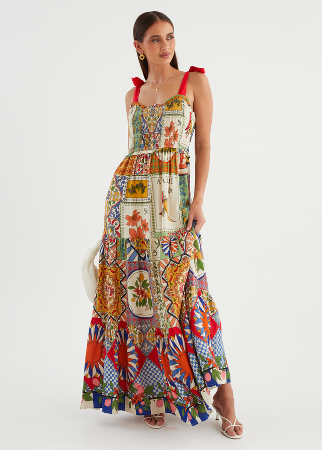 Honora Maxi Dress - Amalfi Mosaic