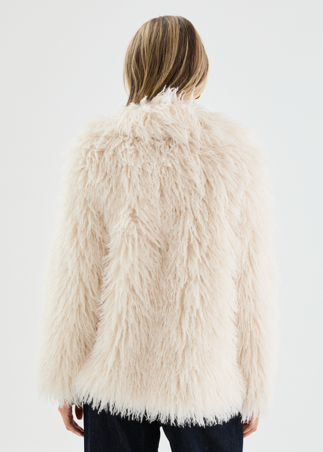 Xylia Fluffy Coat - Off White