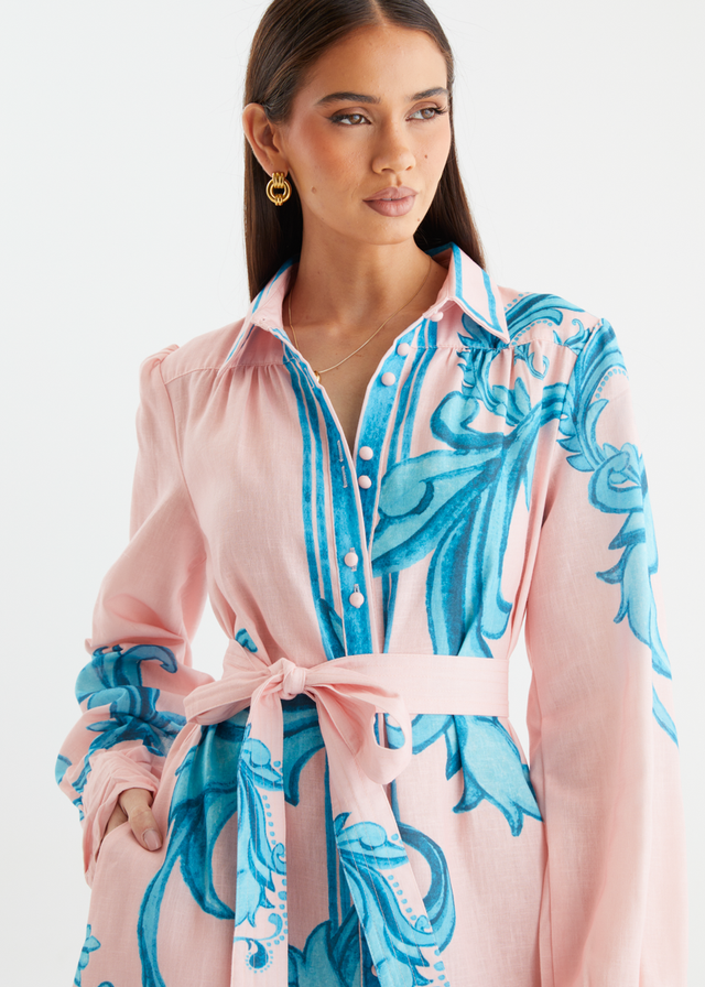 Sage Maxi Dress - Pink Zayna