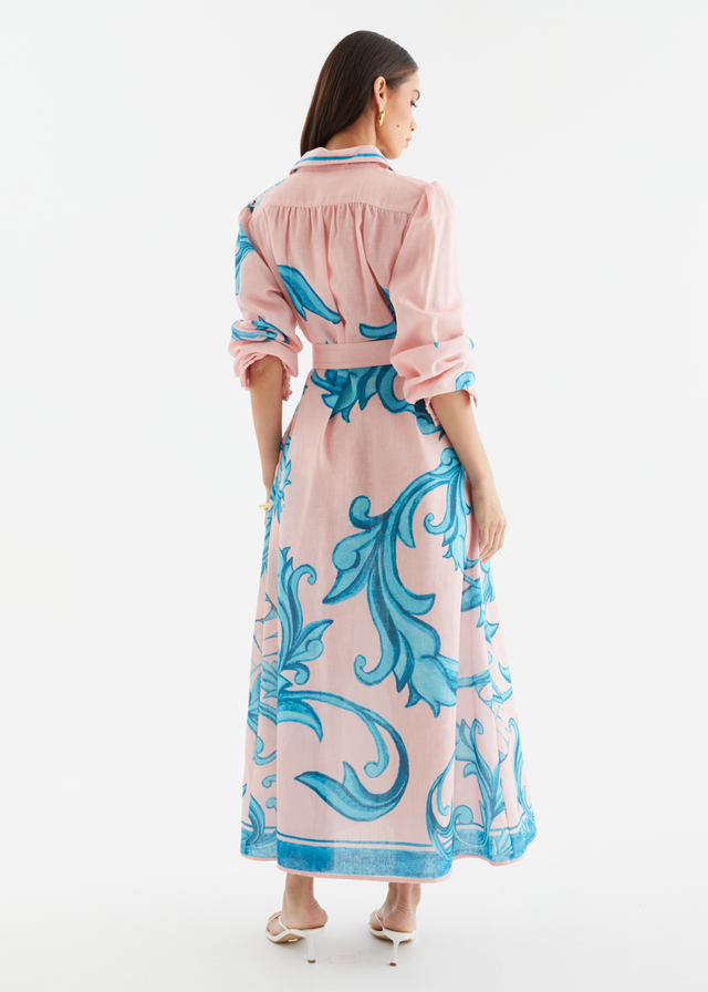 Sage Maxi Dress - Pink Zayna