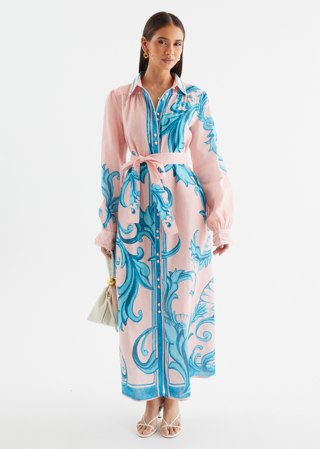 Sage Maxi Dress - Pink Zayna