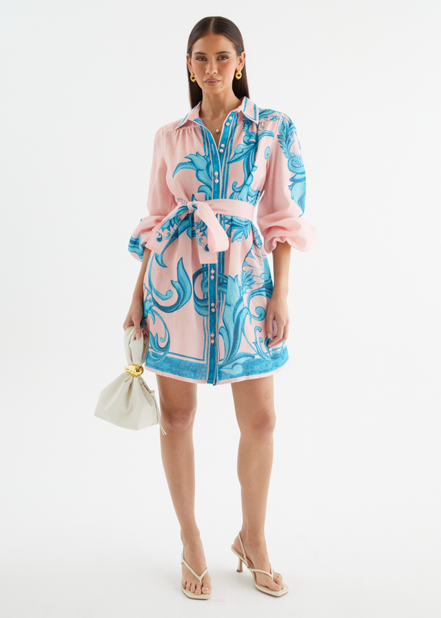 Nicoletta Dress - Pink Zayna