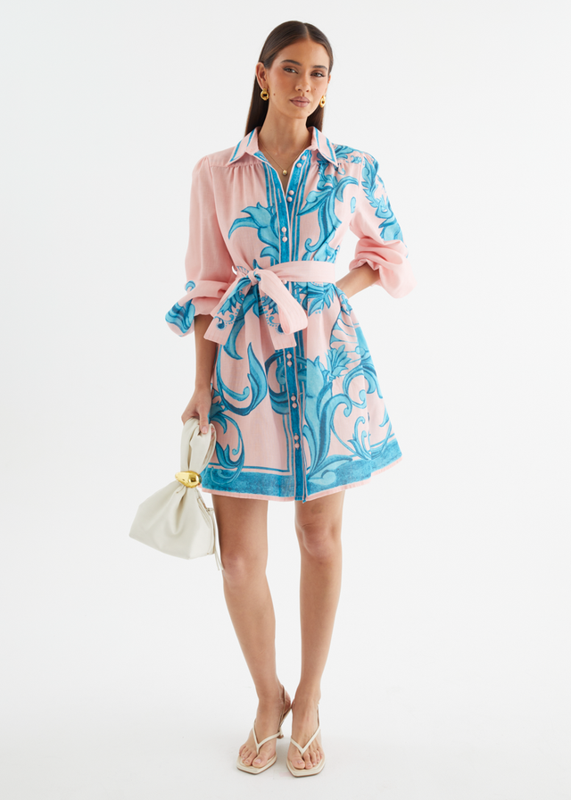 Nicoletta Dress - Pink Zayna