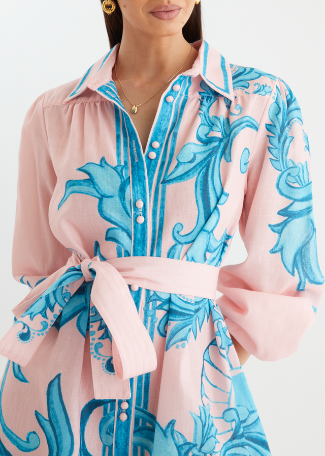 Nicoletta Dress - Pink Zayna