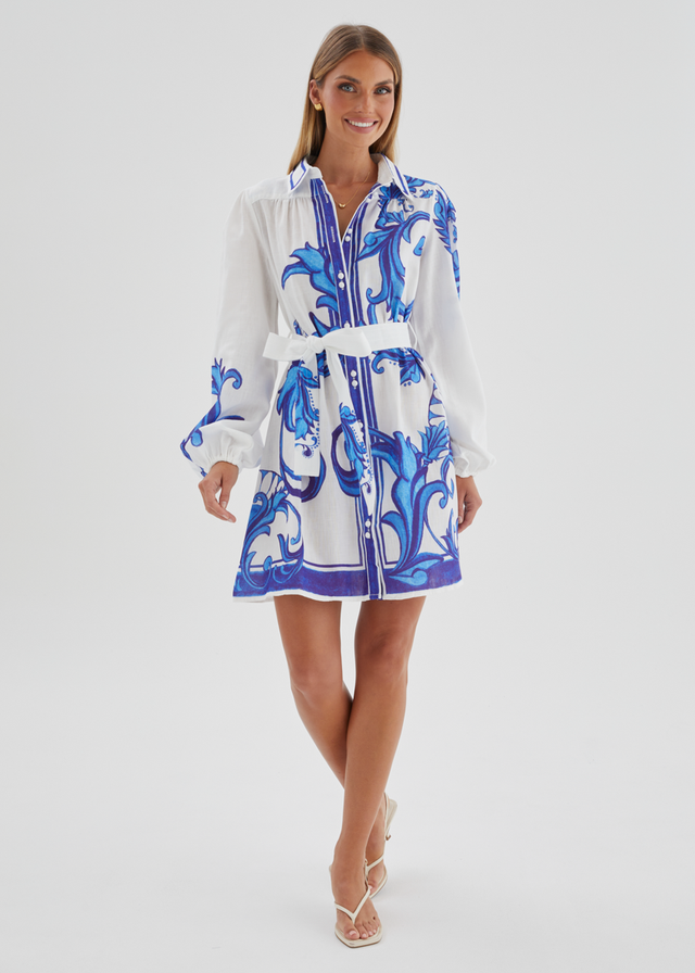 Nicoletta Dress - Blue Zayna