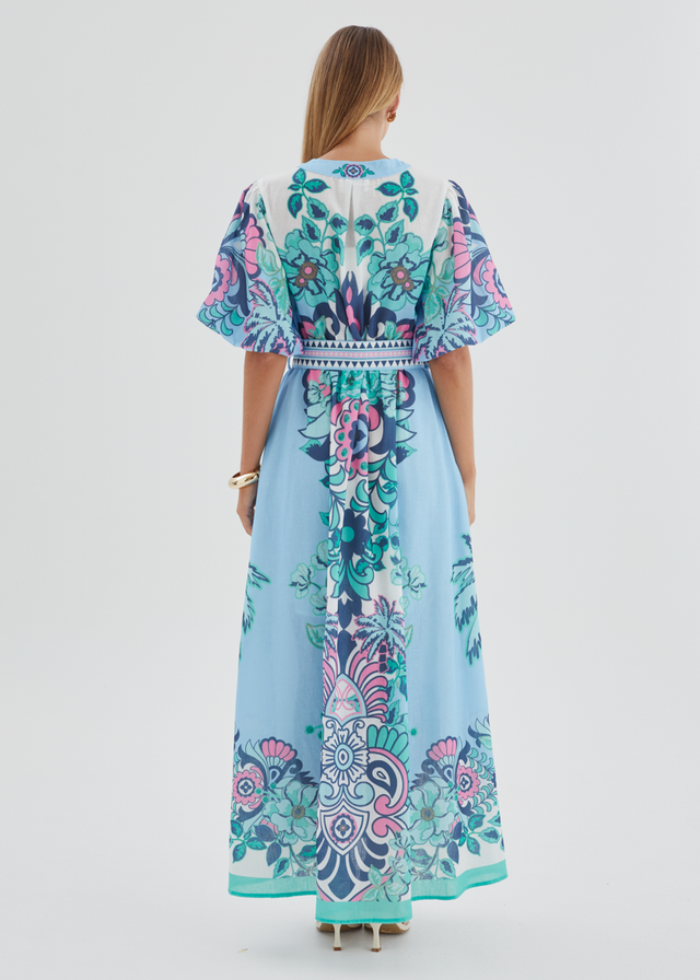 Harris Maxi Dress - Baja Blue